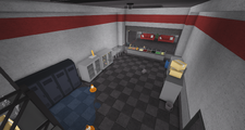 The kitchen area in the Cafeteria in V3.2.