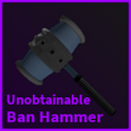 The Ban Hammer skin that appeared in the visual lottery effect of opening crates.