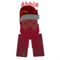 Abble's 3.1 Christmas design, standing.