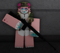 The M1A, being held by a player.