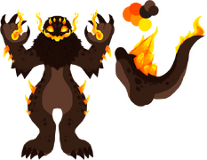 Concept art of Flaming Kaiju when it was planned to be a future Gootraxian.
