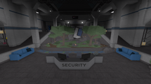 The V3.1R Security Sector, featuring a stone center piece.