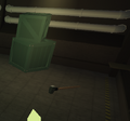 A sledgehammer has a chance to spawn in the Gas Area near the axe case.
