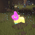 A player destroying a Piñata.