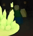 The Toxic Rabbit's toxic crystals infect animation. This animation is no longer present in-game.