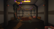 The Halloween version of the Reception Room.