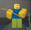 Golden Crowbar being held by a player.
