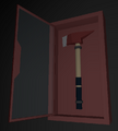 Axe case, opened.