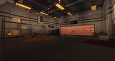 The Halloween version of the Spawn room.