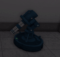 Minigun Roomba, after deployment.